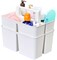 Enjoy Organizer | Shower Caddy Organizer with Handle, 3 Compartments, Portable Storage Bin for Bathroom, Dorm, Gym -Made In USA